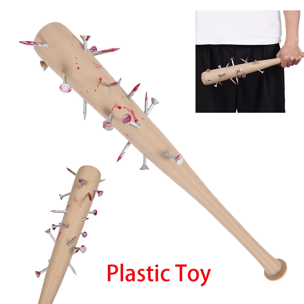TV Stranger Steve Harrington Cosplay Mace armas lobo-palo de diente accesorio juguete de plástico icónico bate de béisbol con pinchos Halloween