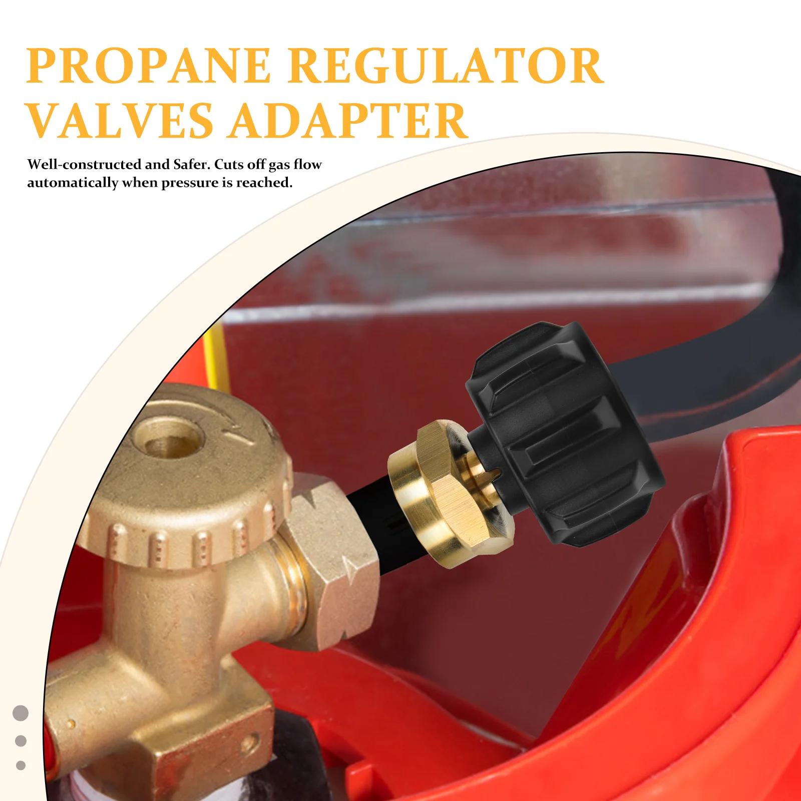 

Propane Tank Adapter Gas Converter Connector for 1 lb Cylinder Metal Coupler BBQ Camping Outdoor Cooking Heating Needs