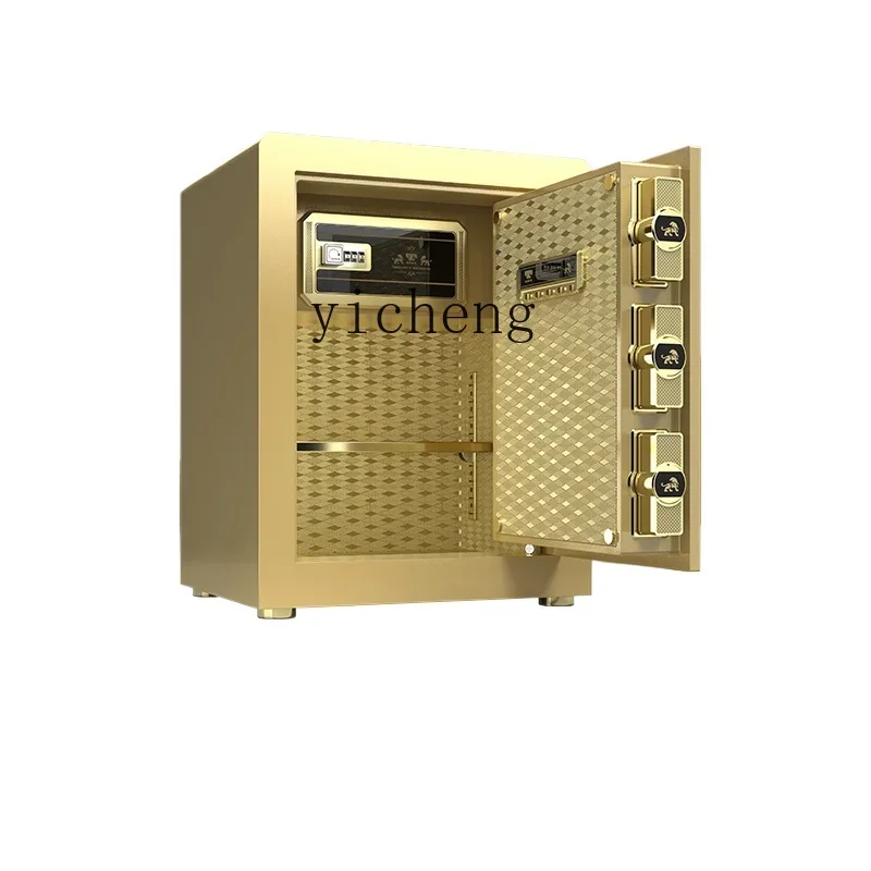 safe mini all-steel anti-theft fingerprint password small invisible bedside wall wardrobe
