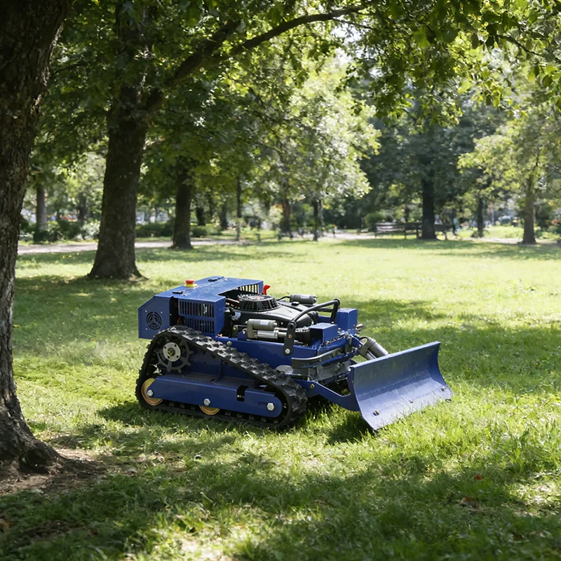 

Customized remote-controlled tracked lawn mower for all terrain reclamation and weeding, farm orchard lawn cleaning machine