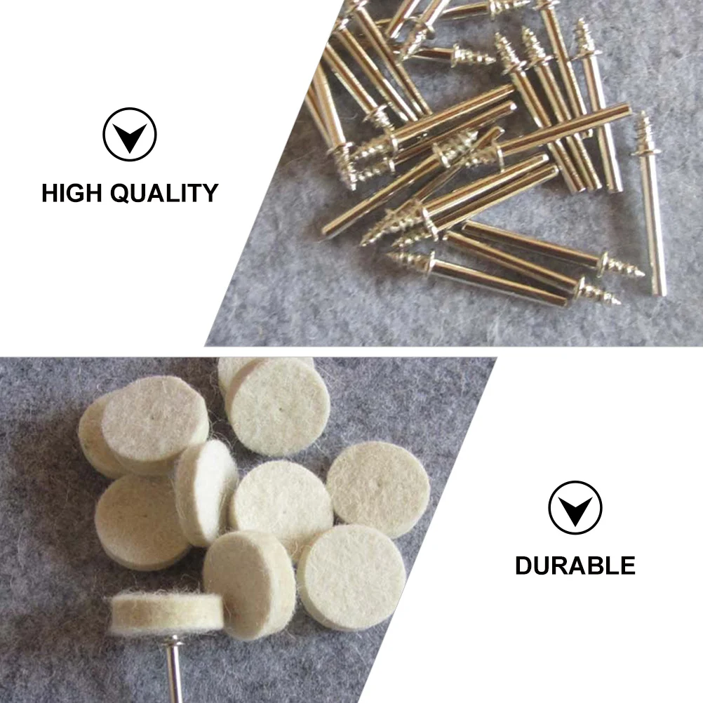 

76Pcs Wool Polishing Wheel Set Premium Materials Metal Non-Metal Surfaces Jewelry Glass Automotive Deep Hole Polishing