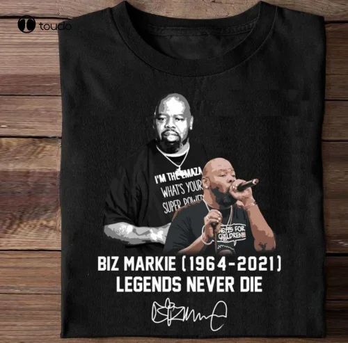 New R.I.P Biz Markie 1964 - 2021 Legends Neverdie Unisex Shirt Size S-5Xl Tee Shirt Cotton T Shirt Fashion Tshirt Summer Xs-5Xl