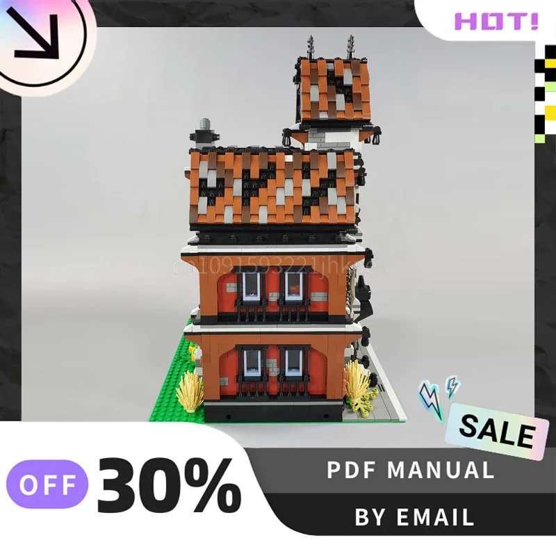 [4090PCS] 맞춤형 MOC 유령의 집 크리 에이 티브 빌딩 블록 세트 STEM 교육 장난감 건설 모델 키트 생일 선물