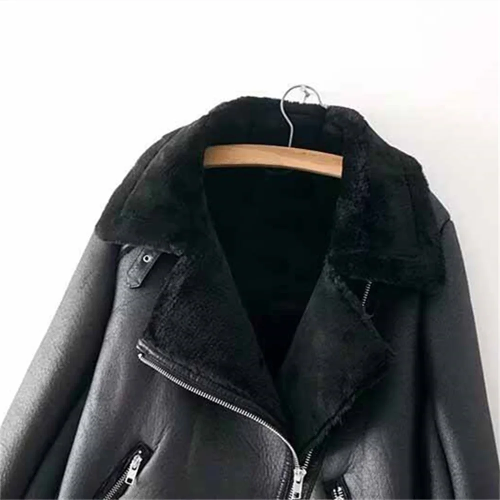 2024 Autumn/Winter New Casual Women\'s Fashion Simple Solid Color Fur Integrated Warm Jacket Coat