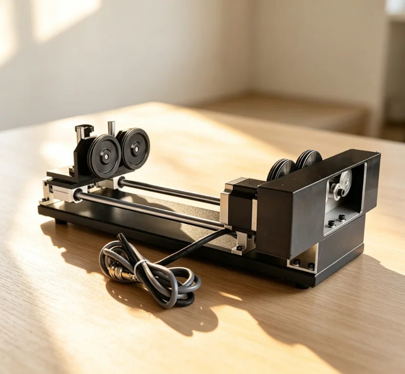 Laser Rotary Attachment Stepper Motor Rotary Axis for CNC Fiber Laser Marker CO2 Engraver  Tumbler Mug Engraving Machine