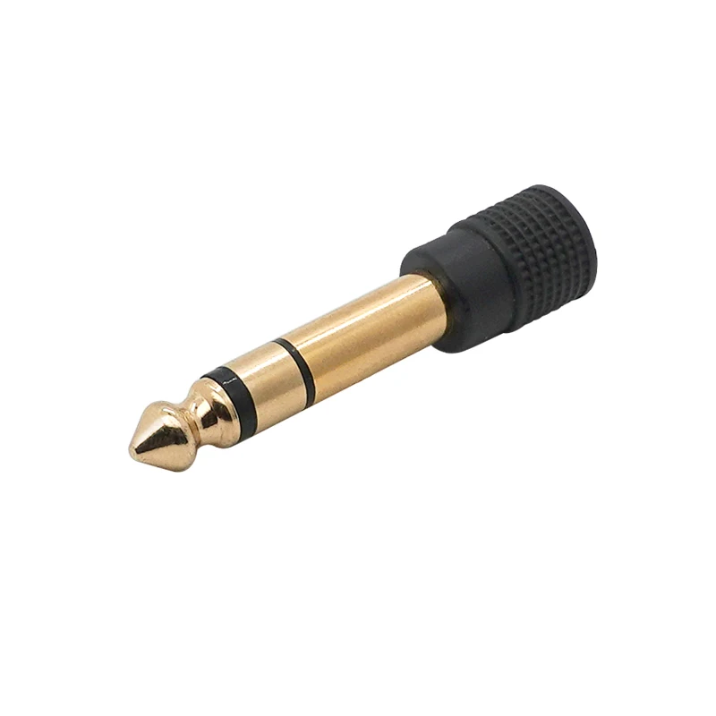 1pcs Stereo Headphone Audio Adapter Plug 3.5mm Jack to 6.5mm Gold Plated Speaker Microphone Audio Connector