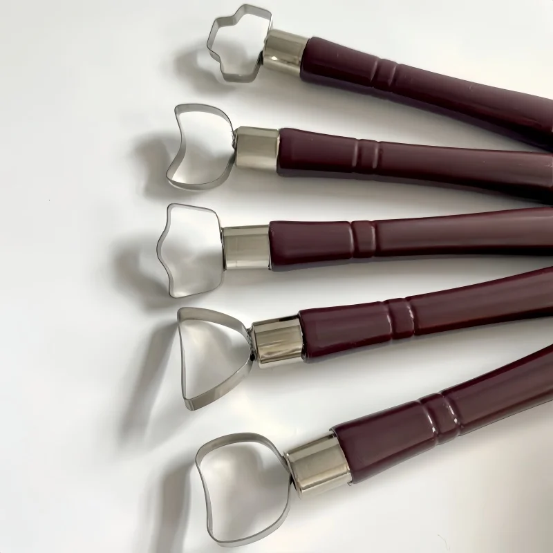 Pottery handle tool 5 sets water cup teapot handle molding scraper ceramic making clay manual