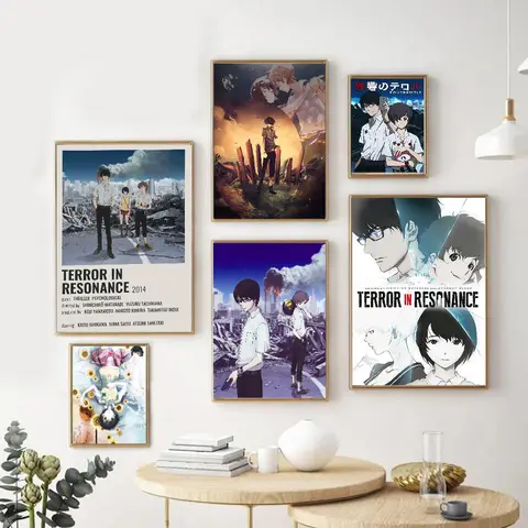 Zankyou kein Terror in Resonanz Vintage Poster klebrigen White paper Aufkleber DIY Zimmer Bar Cafe Zimmer Wand dekoration