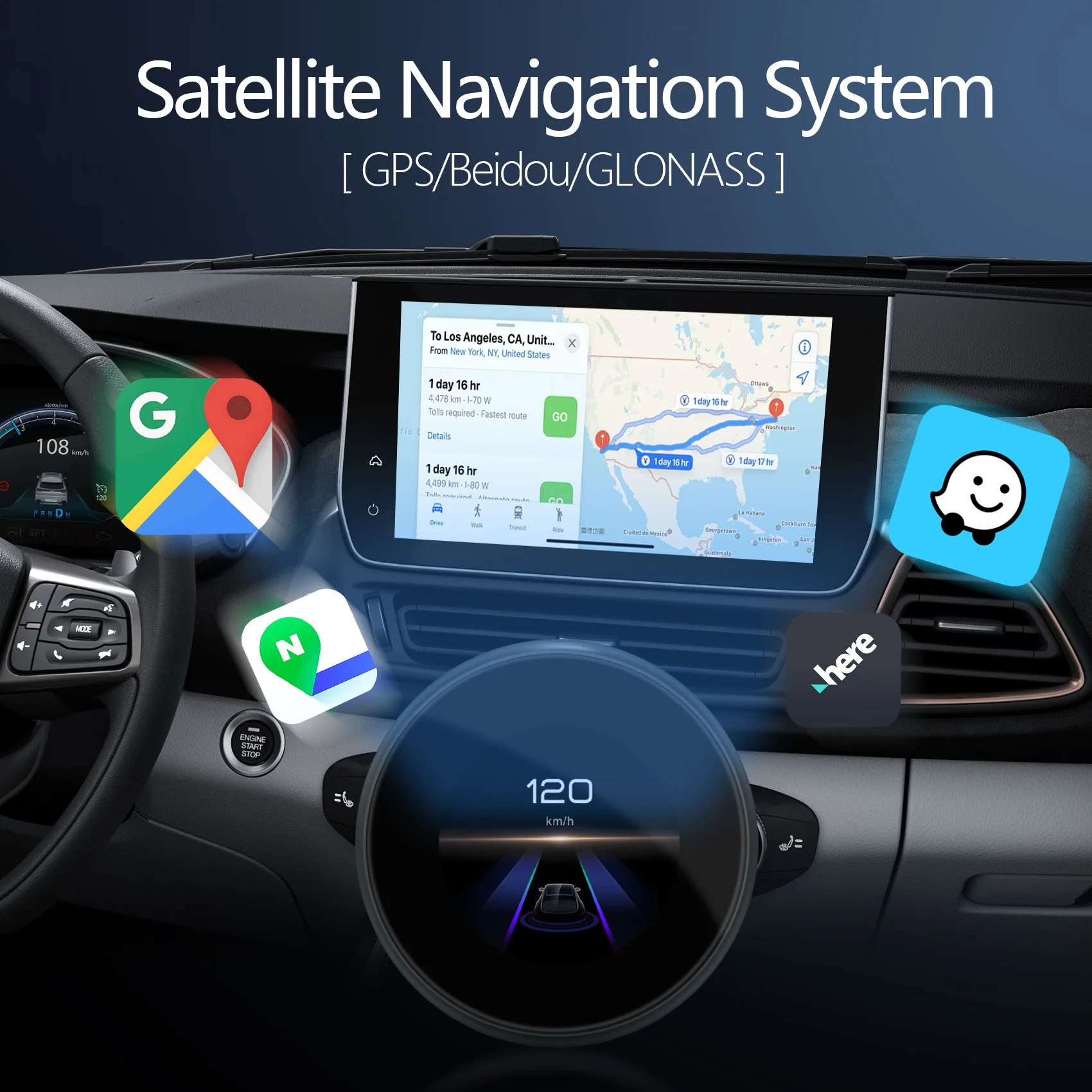 Alfombra inalámbrica de Android Smart Box y caja elegante del coche de Android 8+128GB 8+256GB