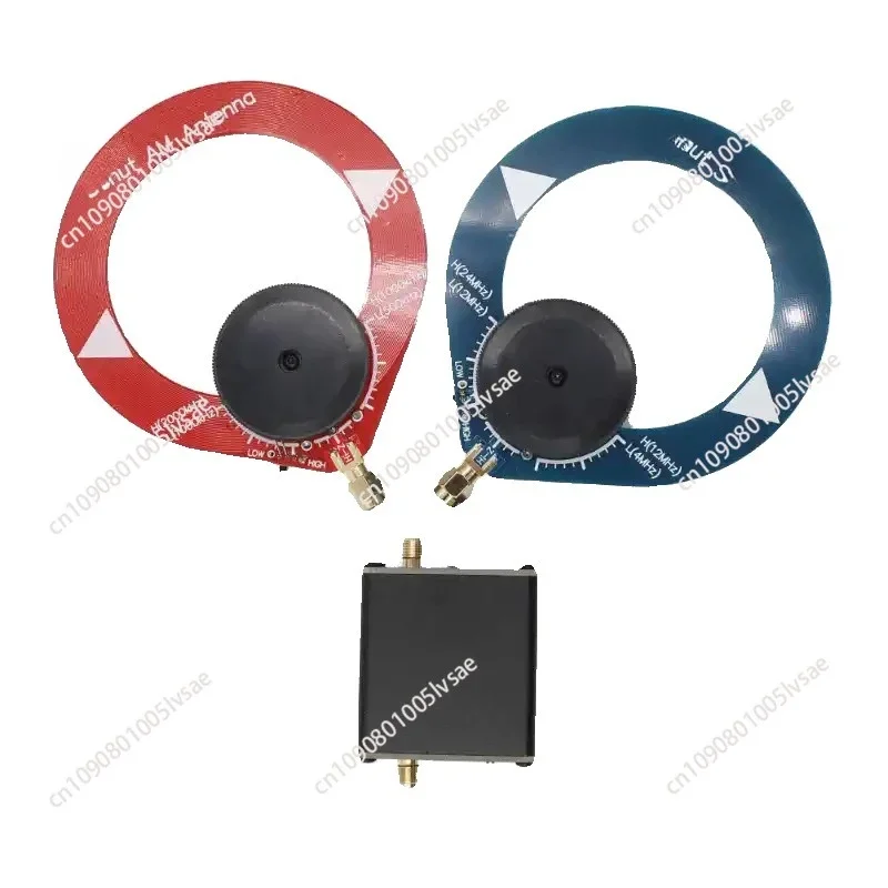 Amplifier + Donut antenna Shortwave AM suitable for SDR walkie talkie  Malachite, small loop antenna, suitable for HackRF One