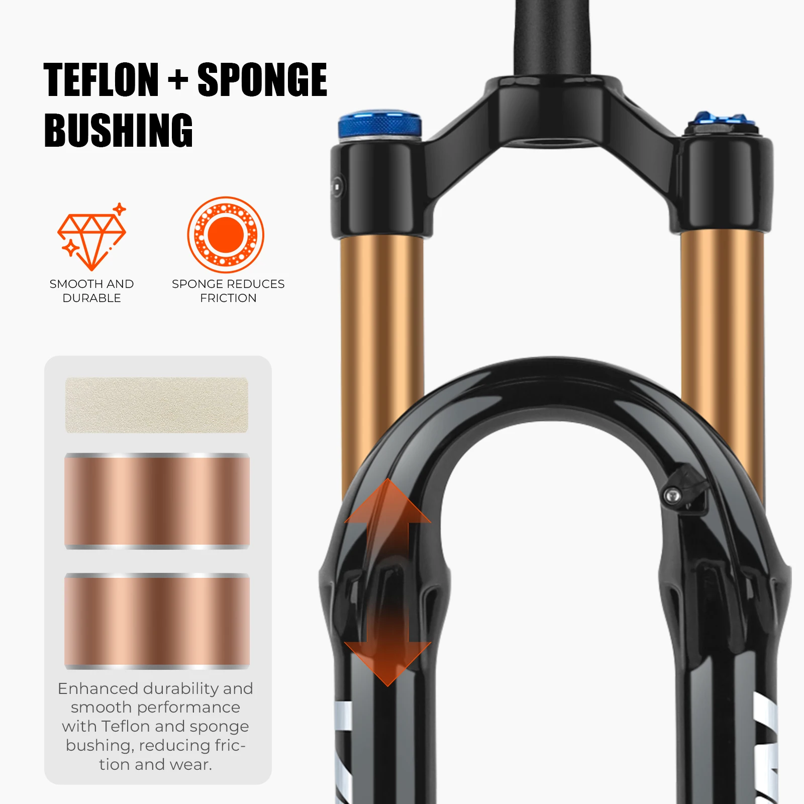 VIARON Bicycle Air Fork 27.5/29inch 120mm Travel Oil Air Suspension Lightweight Magnesium Alloy Quick Release Bicycle Fork