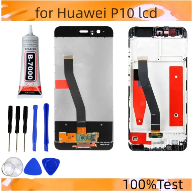 5.1'' Display Screen for Huawei P10 VTR-L29 AL00 TL00 L09 Lcd Display Touch Screen Digitizer With Frame Assembly for Huawei P10