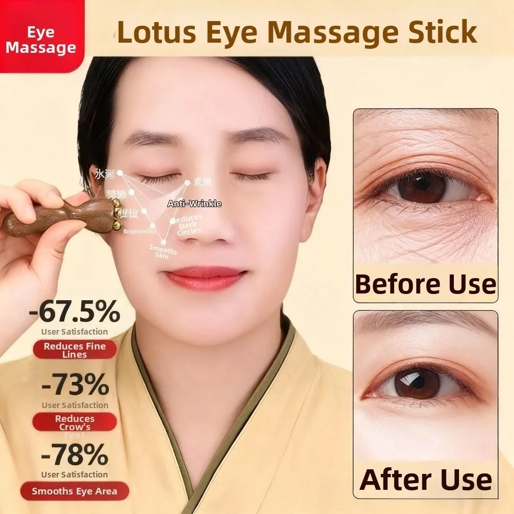 Handheld Lotus Seedpod Shape Massager Antistatic Point Acupoints Face Manual Massager Face Lifting and Tightening Five Beads
