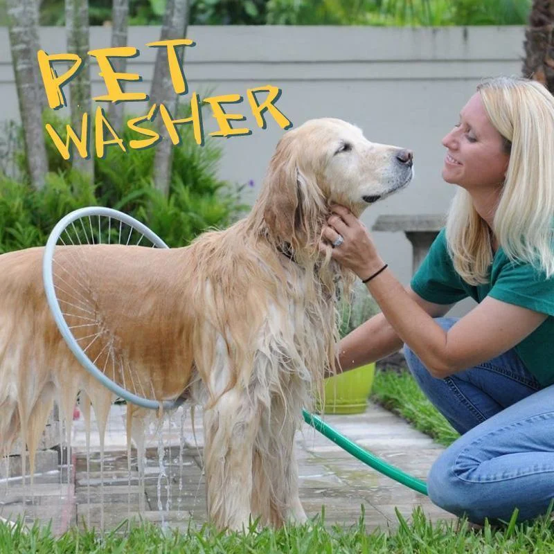 360 Degree Pet Washer Dog Cat Bathing Cleaner Shower Tool Kit Cleaning Woof Washer 360 By Bulb Head Perfect Dog Washing Station