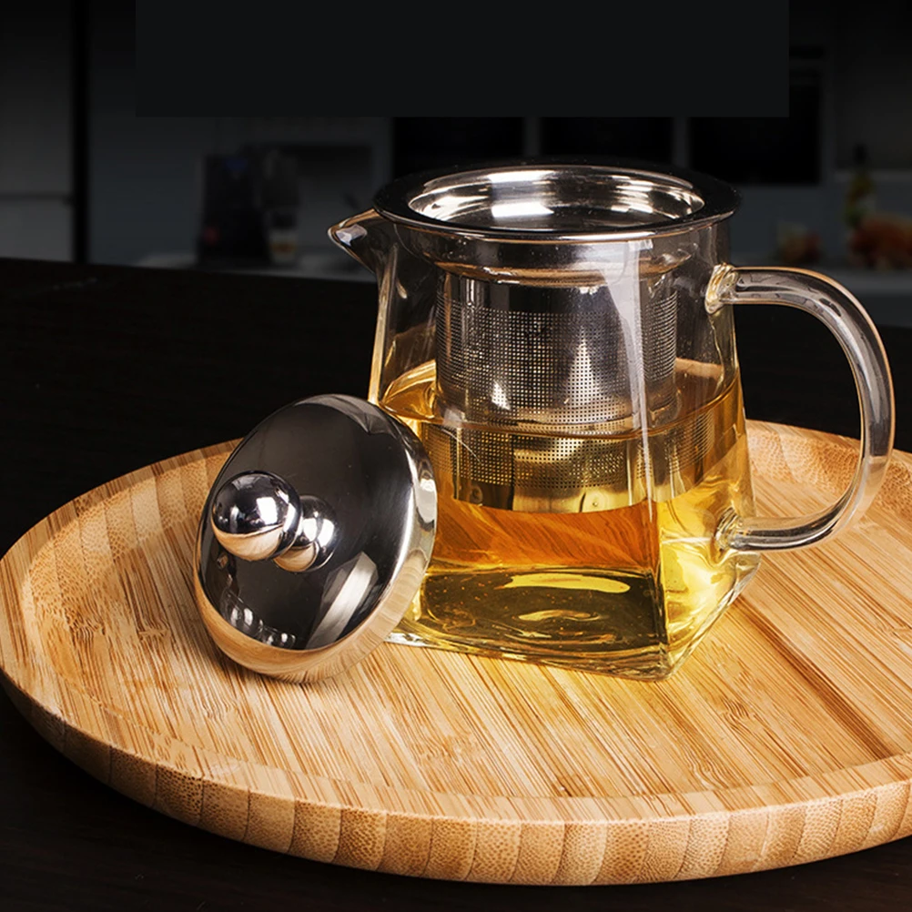 

Heat Resistant Glass Teapot 750ml Stainless Steel Infuser Clear Design for Loose Leaf Green Oolong Jasmine Tea