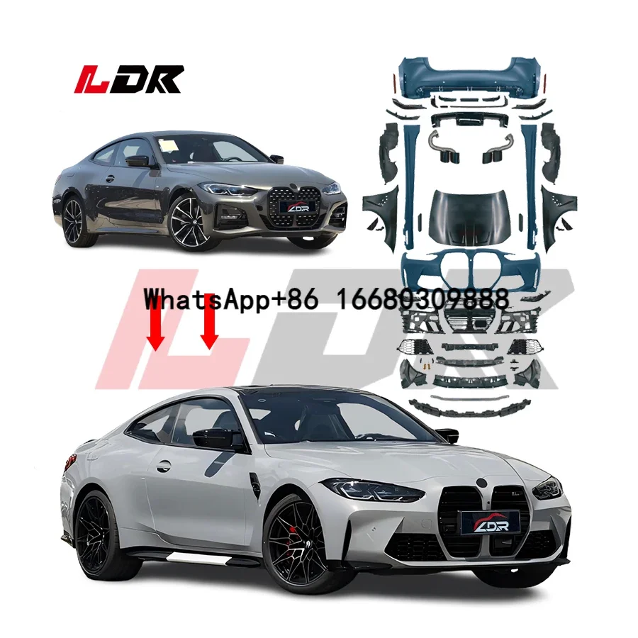 factory price Body Kit For G82 G22 2020 upgrade to G80 M4 G82 facefist LOOK Car Conversion facelift Widebody Bodykit