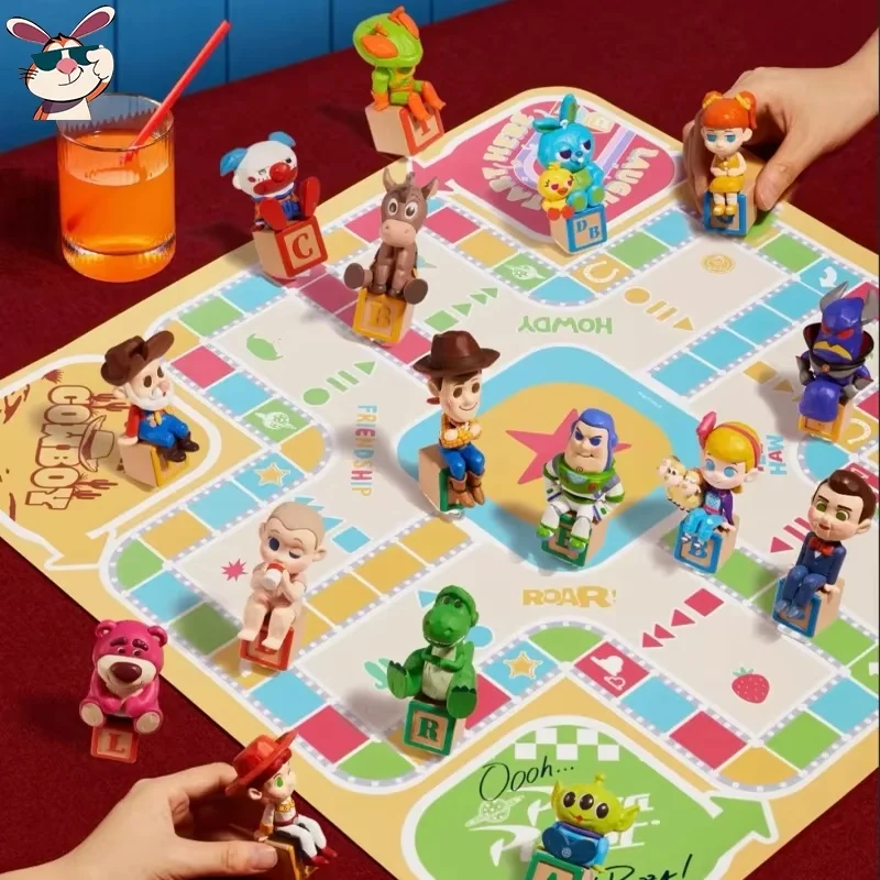 

Original Disney Pixar Toy Story 30th Retro Time Flight Chess Series Blind Box Commemortive Edition Ludo Trendy Toy Dolls Gift