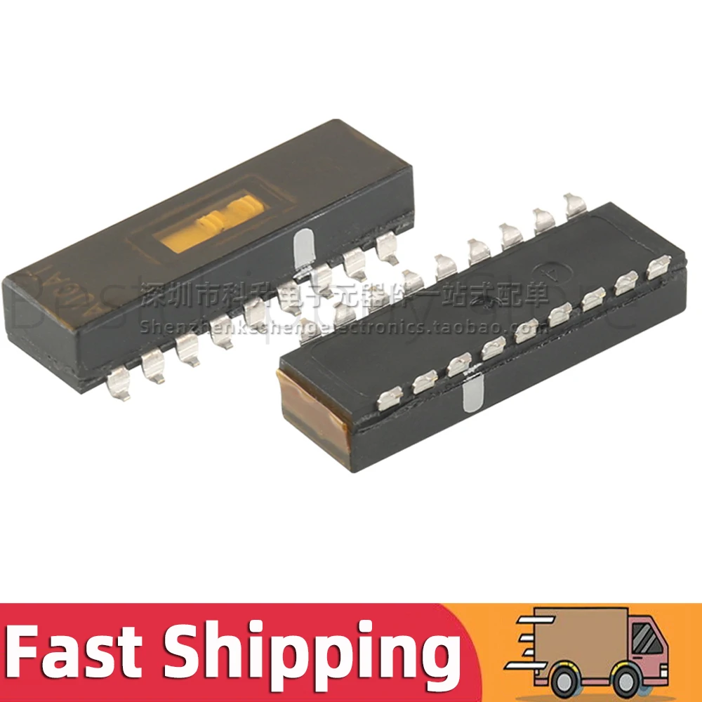 6-1825011-5 SMD 18P Slide Switch 18 Pin 2 Position 6PDT 6 Pole Double Throw Switch Flush Top Actuator Surface Mount Right Angle