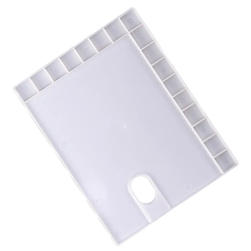 

3Pcs Square Paint Mixing Palette 17 Grids Hard Plastic Pigment Tray for Drawing Painting Projects Student Artist Essentials