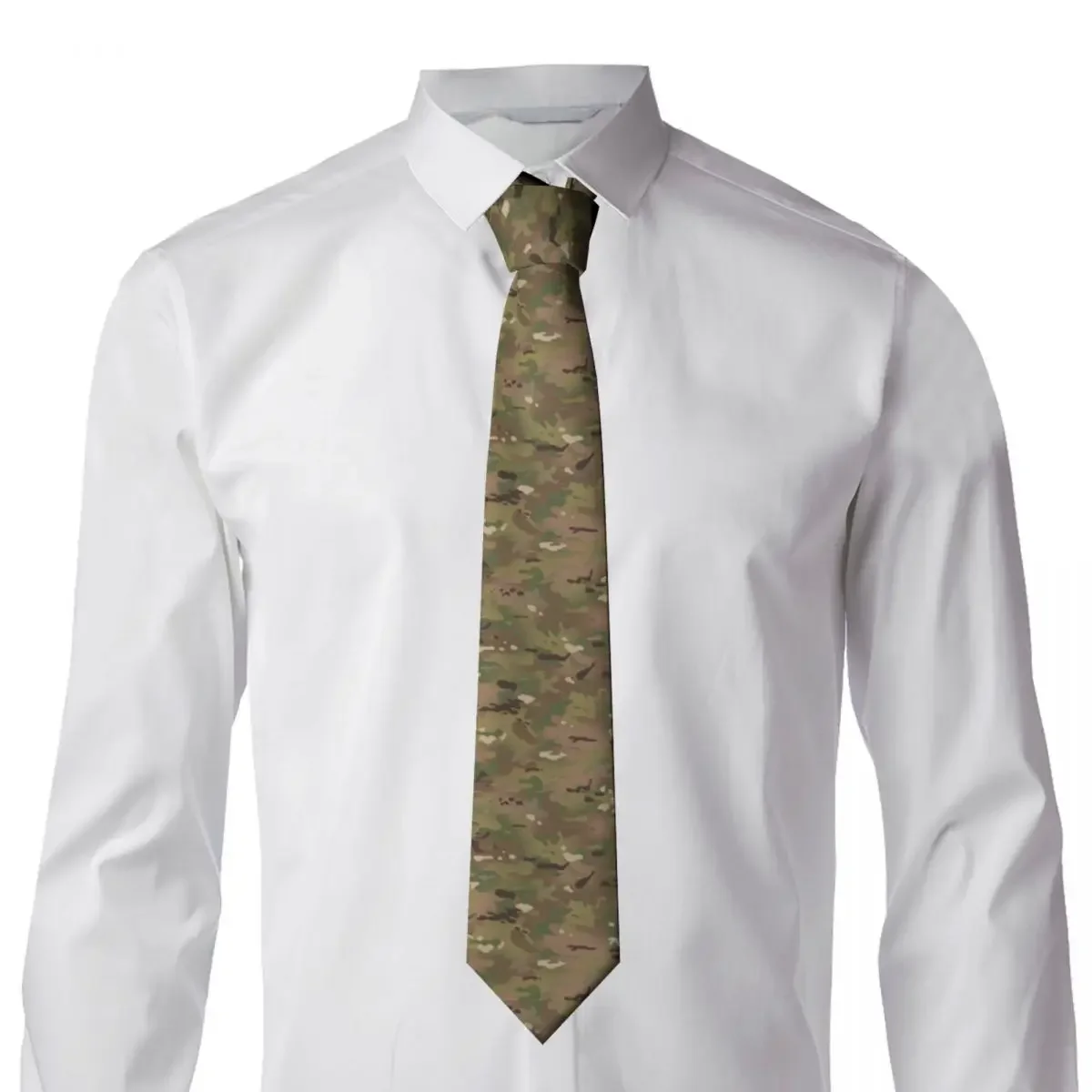 Fashion Military Camouflage Pattern Tie for Wedding Personalized Men Army Tactical Camo Necktie