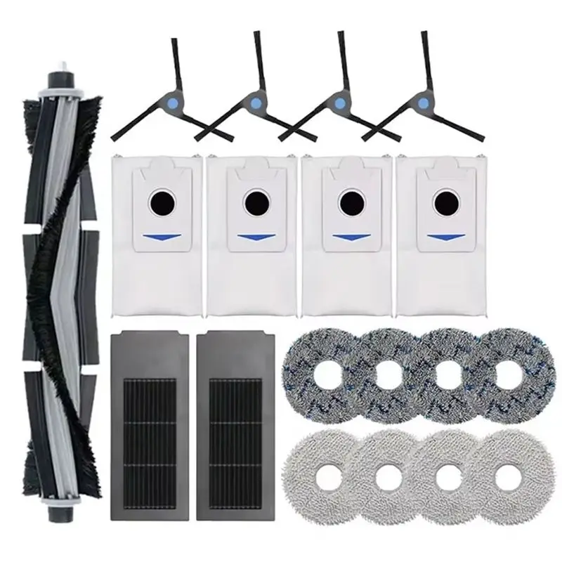 

ABNL для робота-пылесоса Ecovacs Deebot X2 Omni / X2 Pro: аксессуары, мешок для пыли, HEPA-фильтр, основная щетка, держатель для швабры, контейнер для мусора