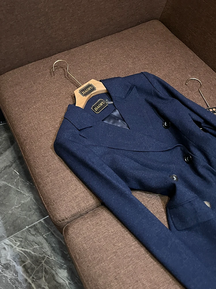 Setelan Jas Wanita Slim Fit Modis Dua Potong OK98 Pakaian Profesional Musim Gugur Musim Dingin Elegan Menawan