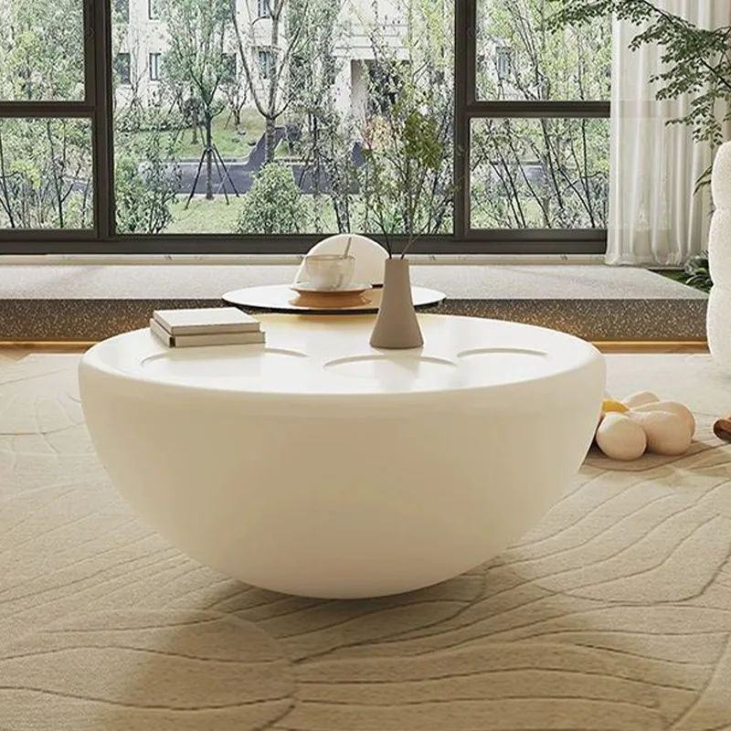 

Cream style living room household small apartment cat claw coffee table modern simple artistic sense family coffee table