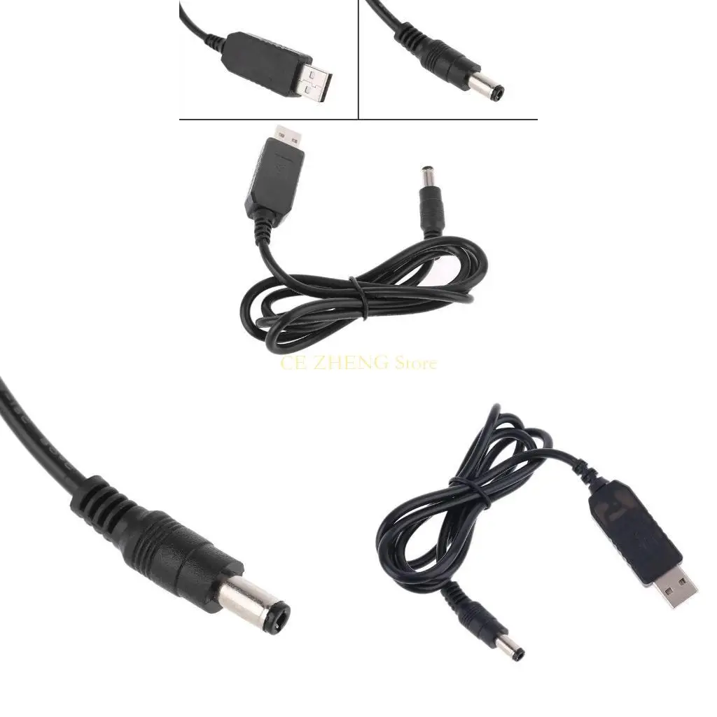 

E56B USB C PD QC3.0 USB to for DC 12V 1.5A Step Up Power Supply Cable Durable Univers
