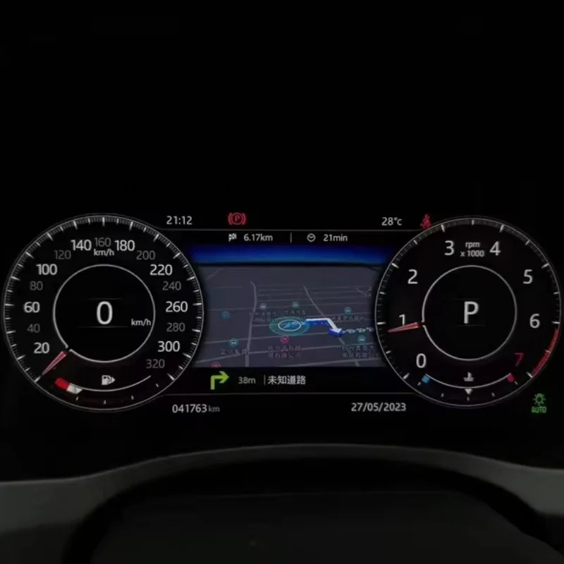 12.3inch Dashboard Digital Cluster for XE/FPACE/XJL Car Linux System Speedometer Upgrade LCD Instrument Panel