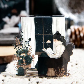 10pcs/lot Kawaii Stationery Stickers Hiding Warmth DIY Junk Journal Paper Planner Decorative stickers