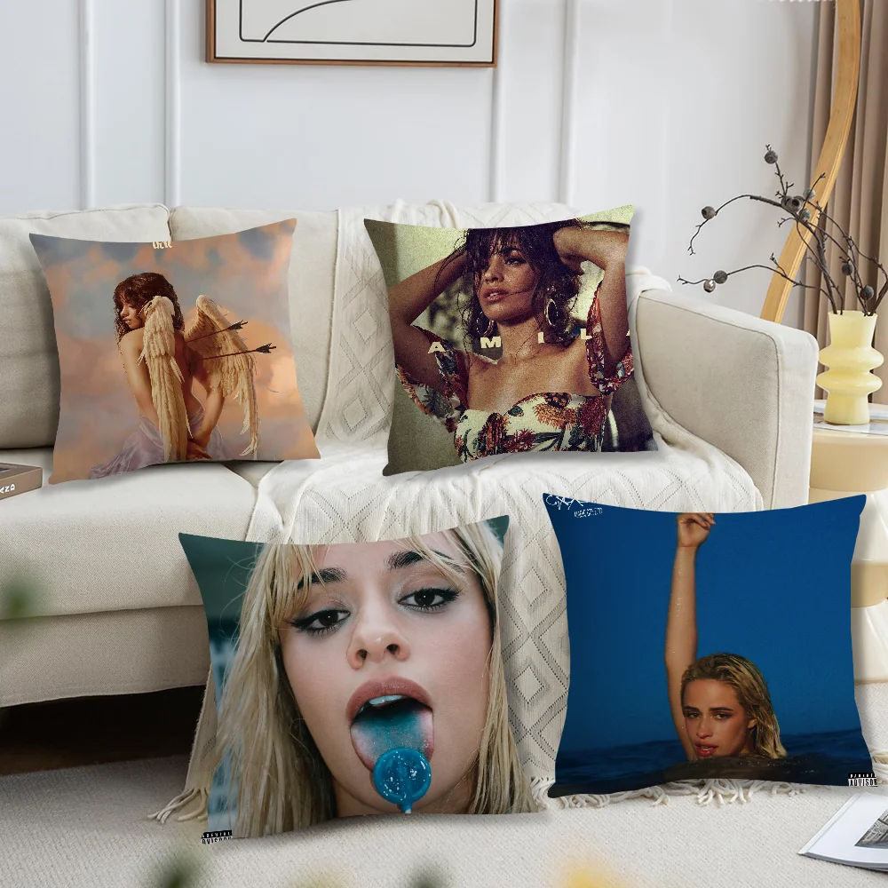 Singer cushion cover For Pillow C-CabelS Case Sofa Bedroom Living Room Office C-CamilaS Bedside Table Backrest Printing Square