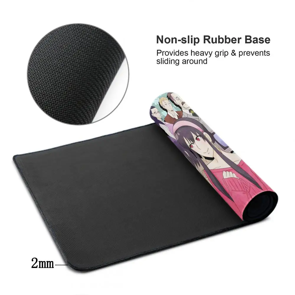 900x400 Spy X Family Mausepad Kawaii Anime Desk Mouse Pad Anya Forger Large Natural Rubber Lock Edge antiscivolo Mousepad XXL