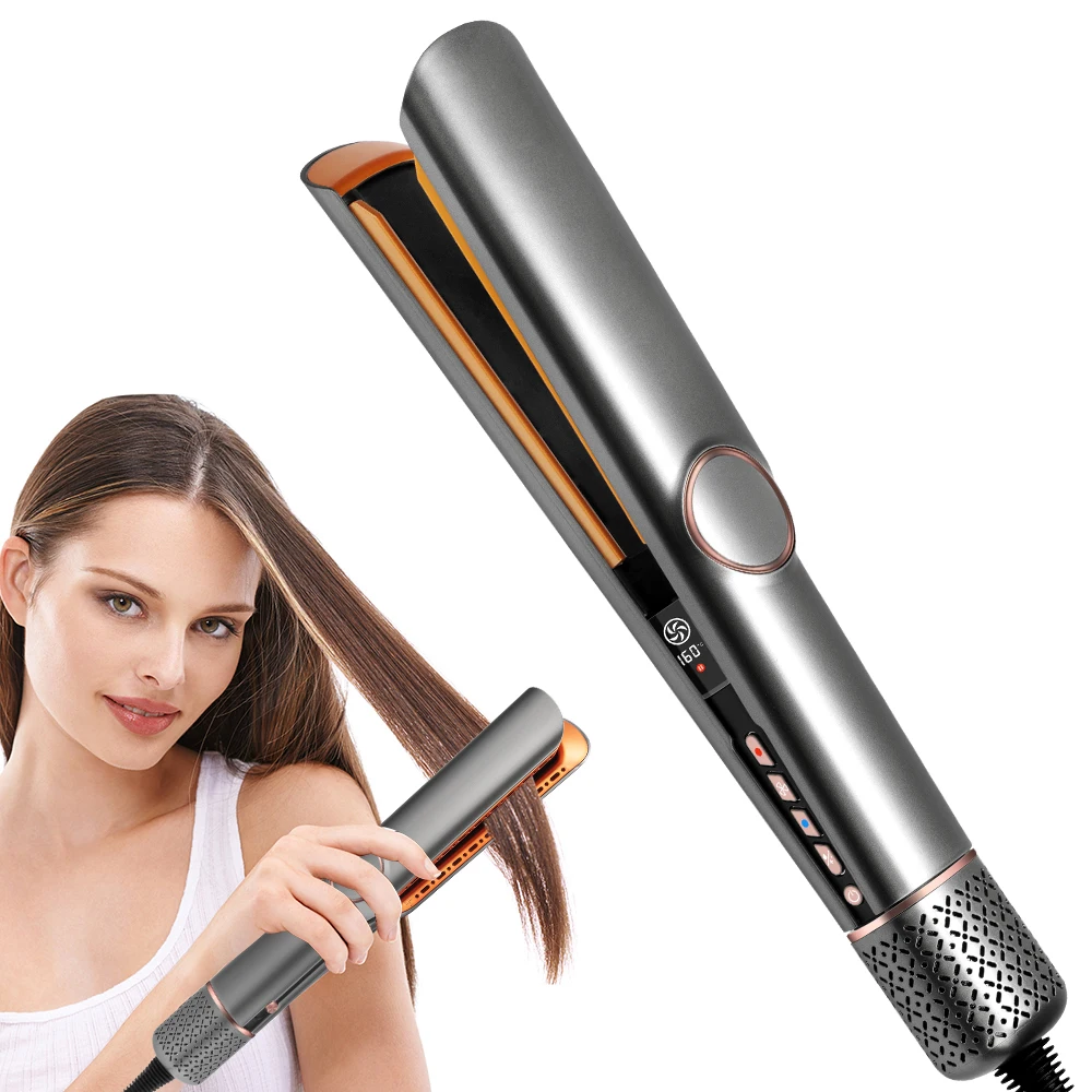 Hair Straightener, Curler, Cool Air Dryer, Ceramic Flat Iron, Keratin Treatment, Multifunctional Styling Tool