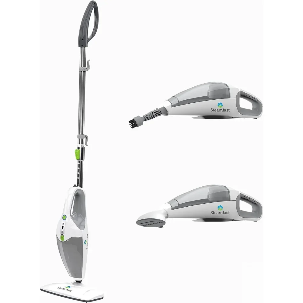 3-in-1 Mop, Handheld Steam Cleaner, and Fabric Steamer, 7 Steam Levels, 9 Accessories, 2 Washable Mop Pads, Household Cleaner