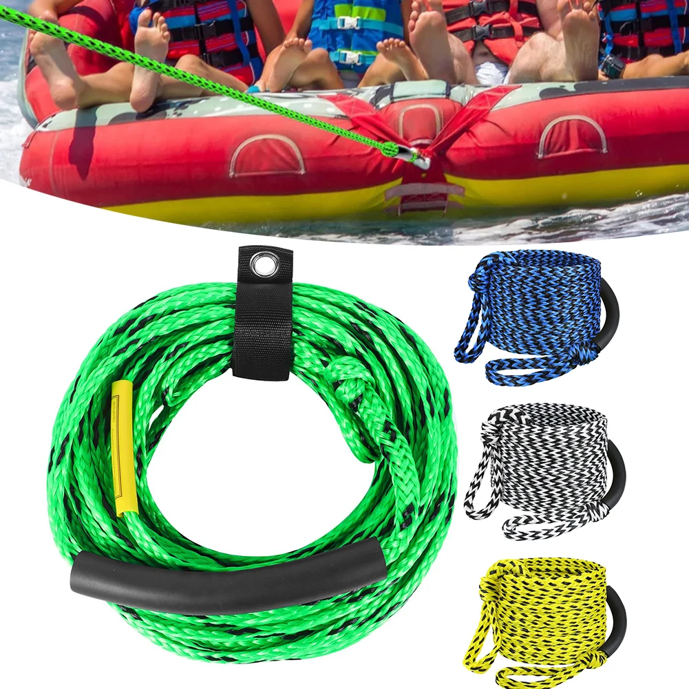 1pc Marine Towing Rope 60ft 3K 18.3 Meters Traction Rope For Tubing Float Water Wakeboard Towable Tube Dragging Ropes Accessorie