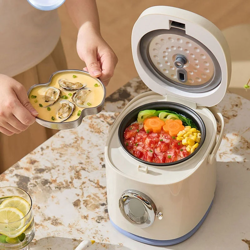 

Good Quality Cooking OEM Manufacturer 1.2L Mini Small Electric Drum Rice Cooker Multi Function Non Stick Baby Cooker CB CE