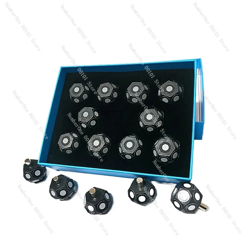 3D Scanning of Spherical Multi-sided Shapes with 3D Scanners, Marking Points, Handheld High-reflective Markers, Target Points, A