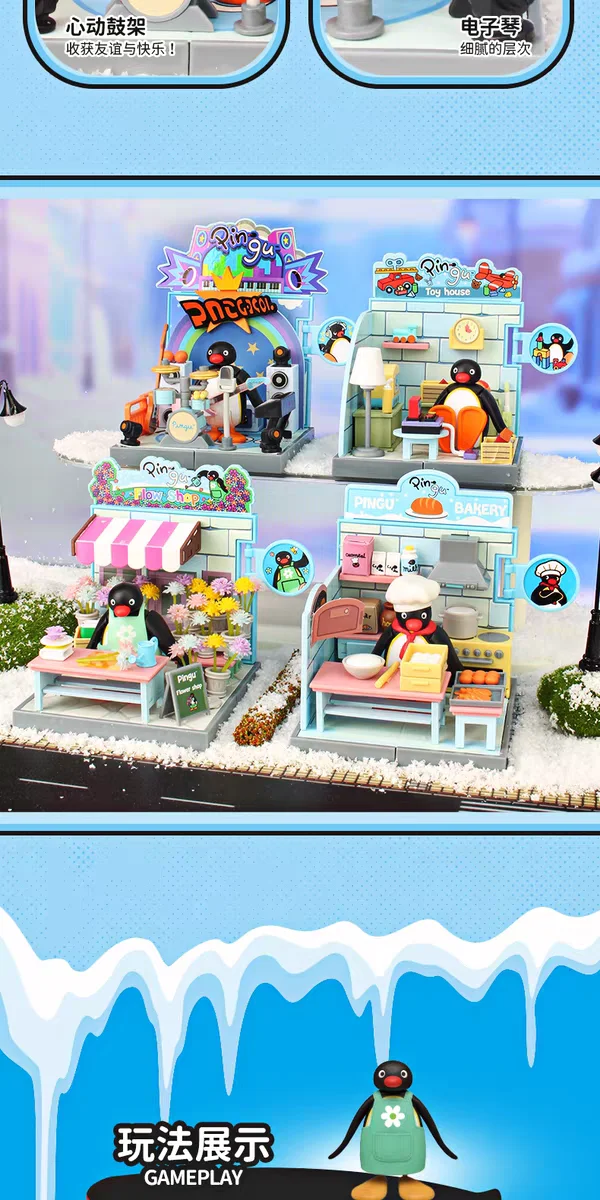 Neue Original Pingu Blind Box Komplette Serie Niedliche Überraschungs-Sammelfiguren Modell Schreibtisch-Dekoration Zubehör Geburtstagsgeschenk – Detail 39