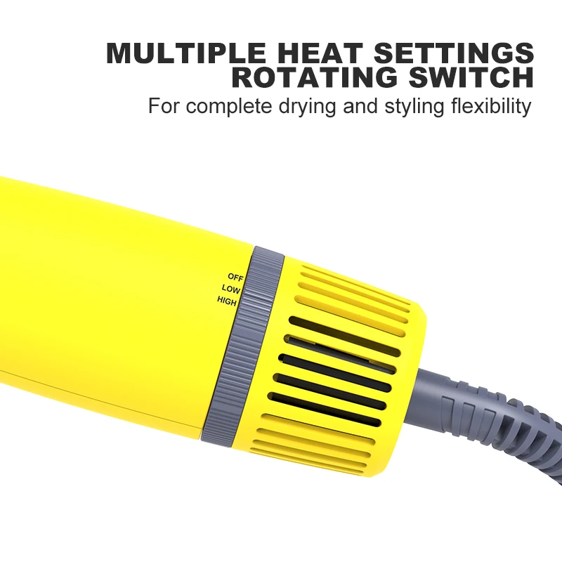 Ulelay خطوة واحدة فرشاة مجفف الشعر الدورية منفاخ جولة PTC الحرارة مجفف الشعر Volumizer الهواء الساخن بكرة الشعر وفرشاة فرد