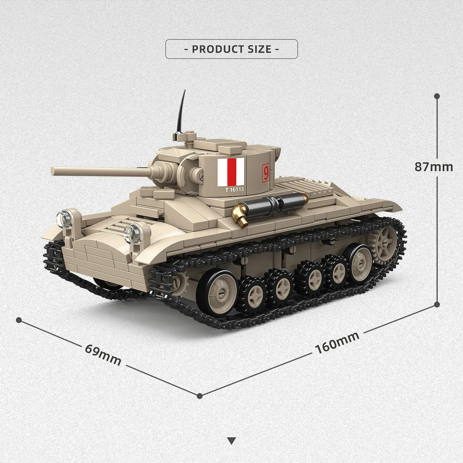 469개 조립 블록 제2차 세계대전 보병 탱크 MK III 발렌타인 I 모델 키트 군용 크롤러 전차 브릭 장난감 어린이용