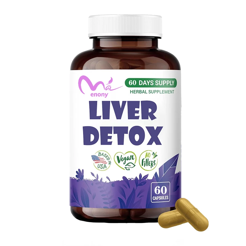 Organic liver milk thistle and dandelion root cleansing formula support supplements, 60 capsules -3-month supply - non GMO