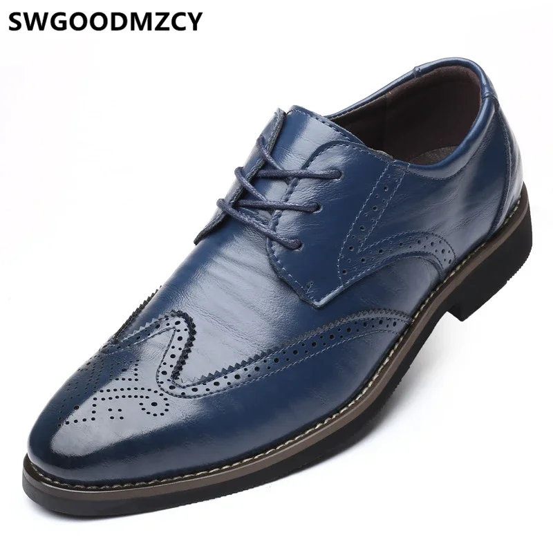 Brogues Scarpe formali da Uomo in vera pelle Oxford nero Plus Size Scarpe abito marrone Scarpe da sposa per Uomo Scarpe Uomo elegante