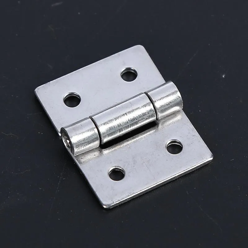 ステンレス製家具ヒンジ、小ヒンジ、ドアに適しています、長さは約25mm、幅25mm、厚さ1.05mm、3a、20個、3a