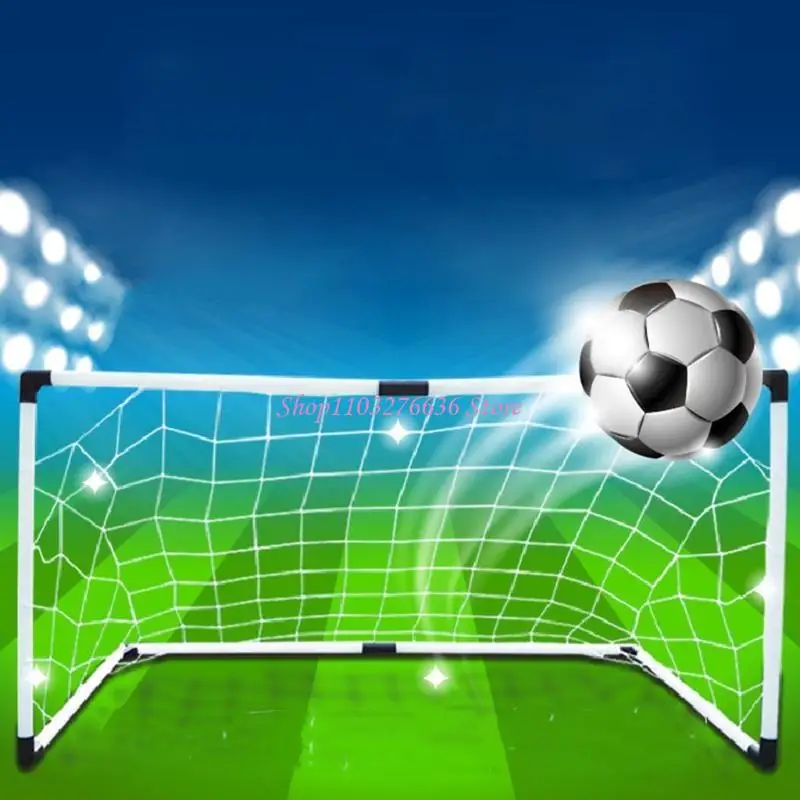R6FD Kids Soccer Football Goal Post Net Ball & Indoor Outdoor Children Game