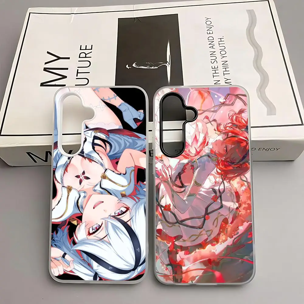 Camellya Wuthering Waves Phone Case for Samsung A16 A56 A36 A26 A55 A54 A15 A35 A25 White 2-in-1 Jelly case