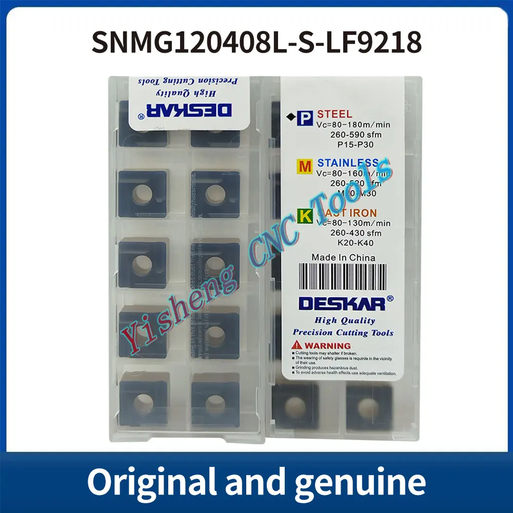 

DESKAR 100% оригинал SNMG120408L-S SNMG120408R-S LF9018 LF9218 LF9118 режущий инструмент с ЧПУ, твердосплавная вставка со сменной резьбой