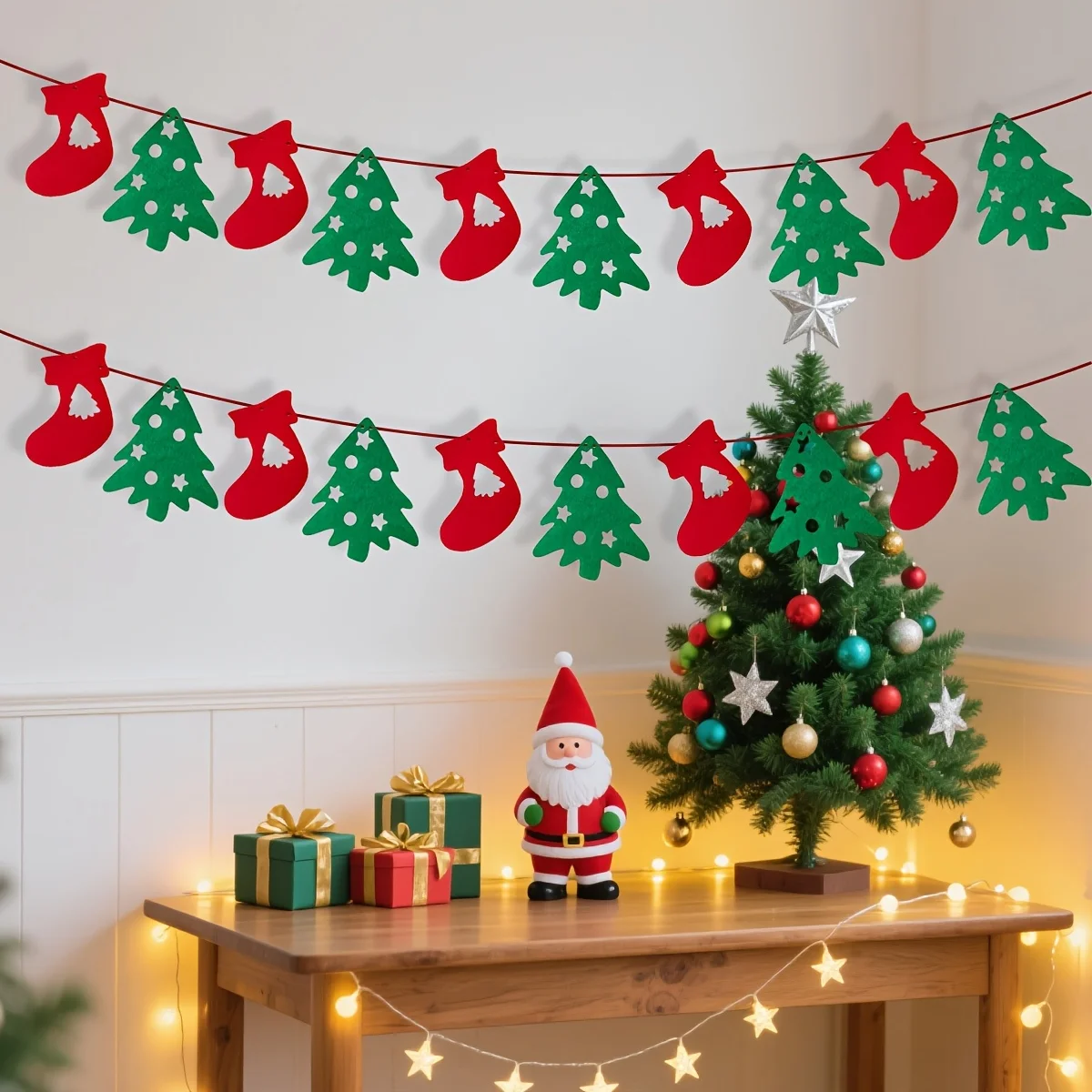 لافتة عيد الميلاد جارلاند عيد ميلاد سعيد زينة للمنزل 2025 شجرة عيد الميلاد الحلي هدايا نافيداد نويل سنة جديدة سعيدة 2026