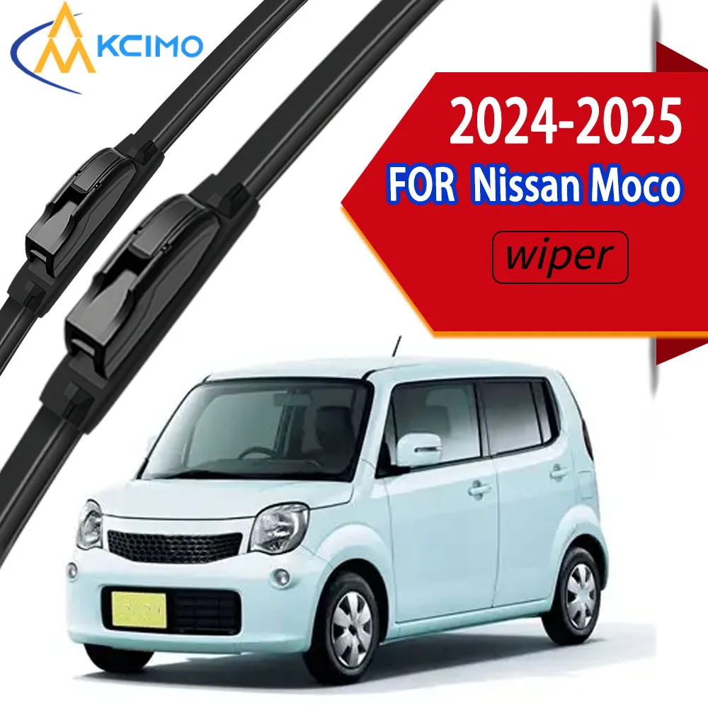 

Premium High-Density Rubber Front Windscreen Wiper Blades Perfect Fit for Nissan Moco 2011-2016.