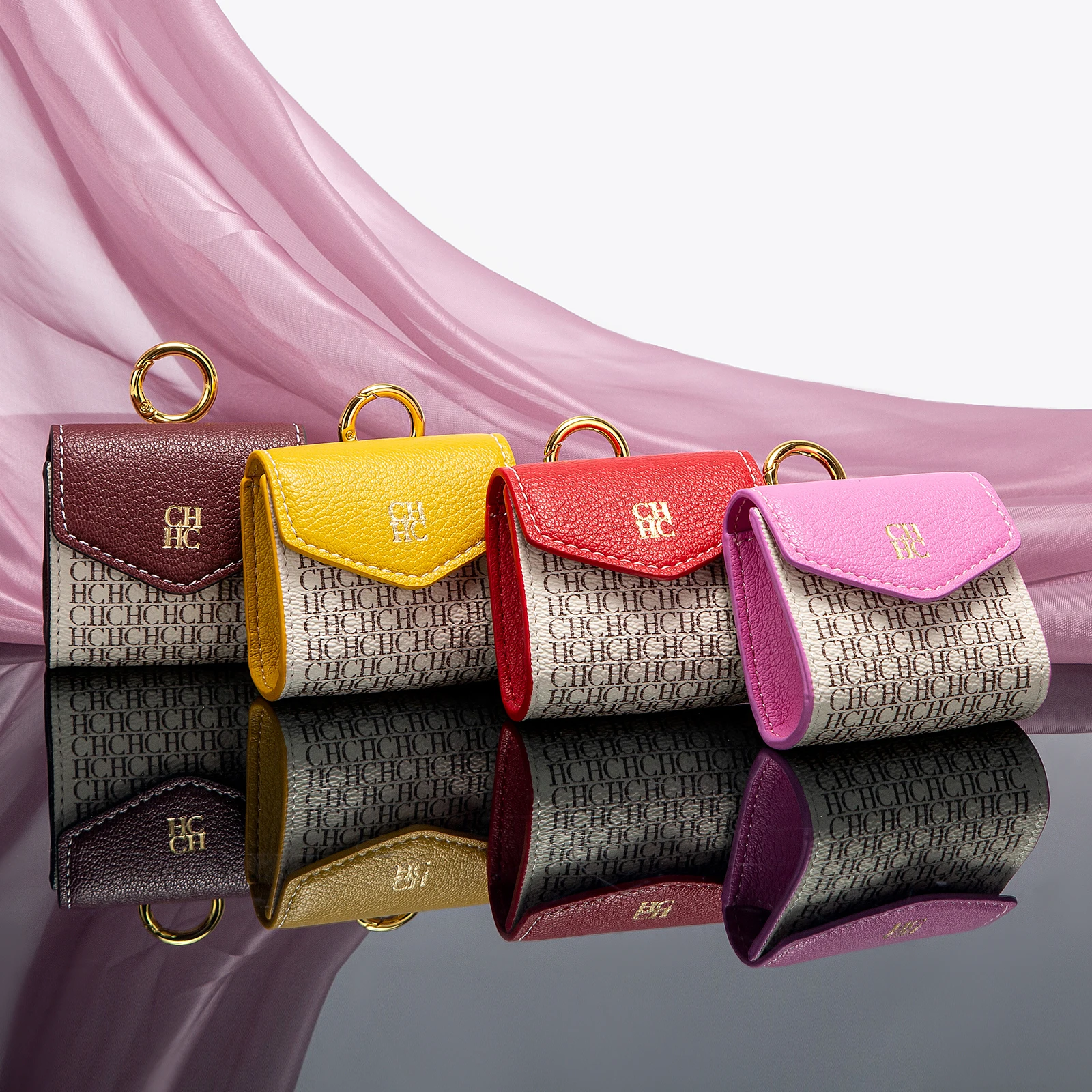 محفظة CHCH 2025 حقيبة صغيرة بإبزيم حروف PVC جديدة لحقيبة العملات المعدنية النسائية