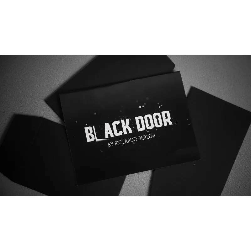 Black Door By Riccardo Berdini Card Magic Tricks Close up Magic Mentalism Magia Magie Magicians Prop Street Gimmick Accessory